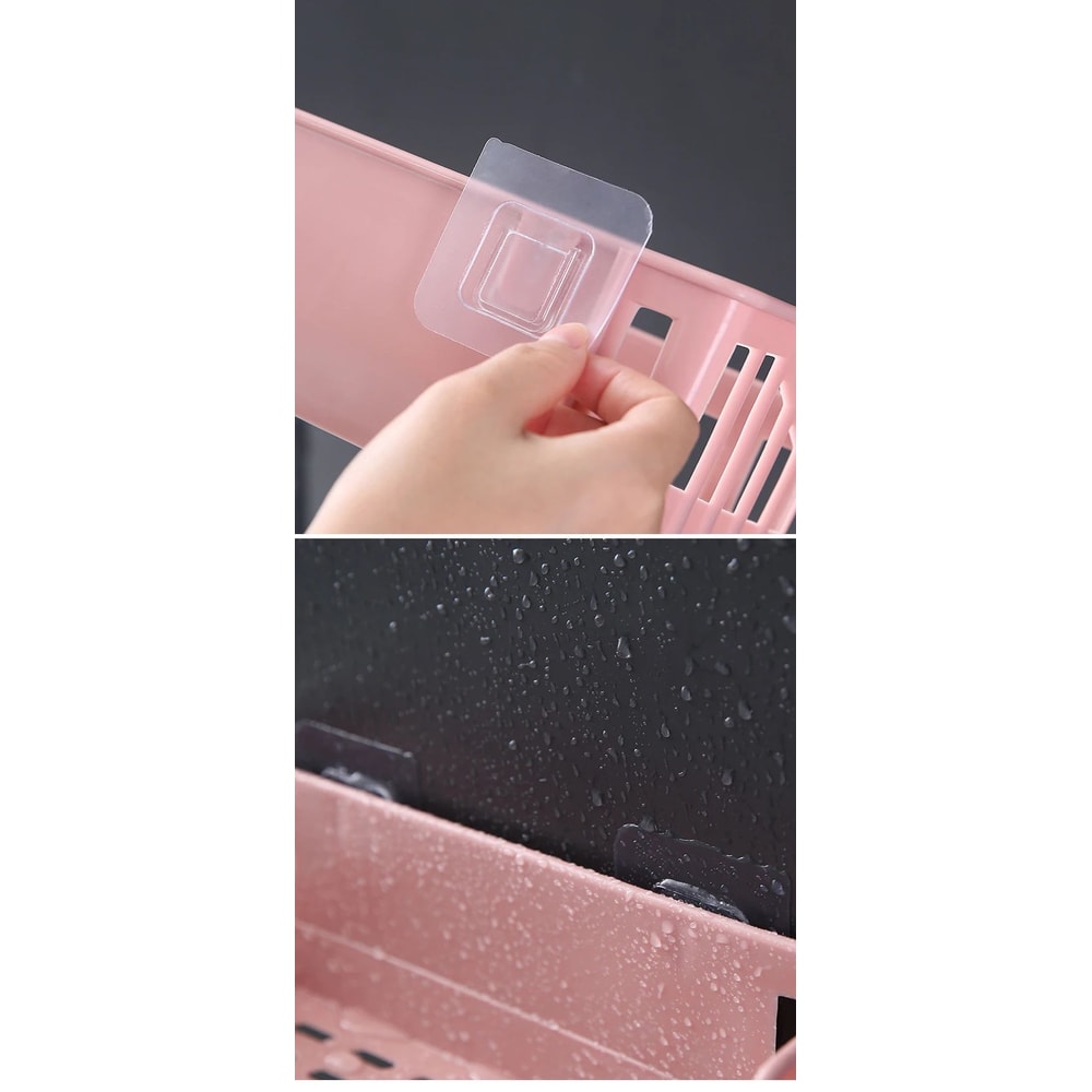 Adjustable Bathroom Storage Rack Cosmetic Organizer Shelf 9