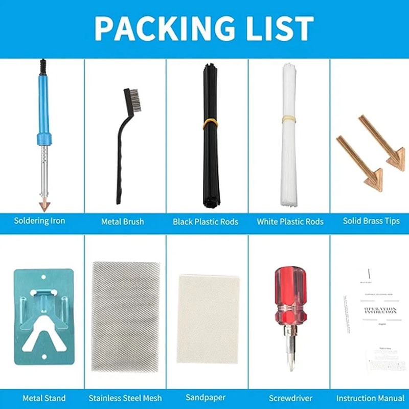 Portable 80W Plastic Welding Repair Kit For Car And DIY 5