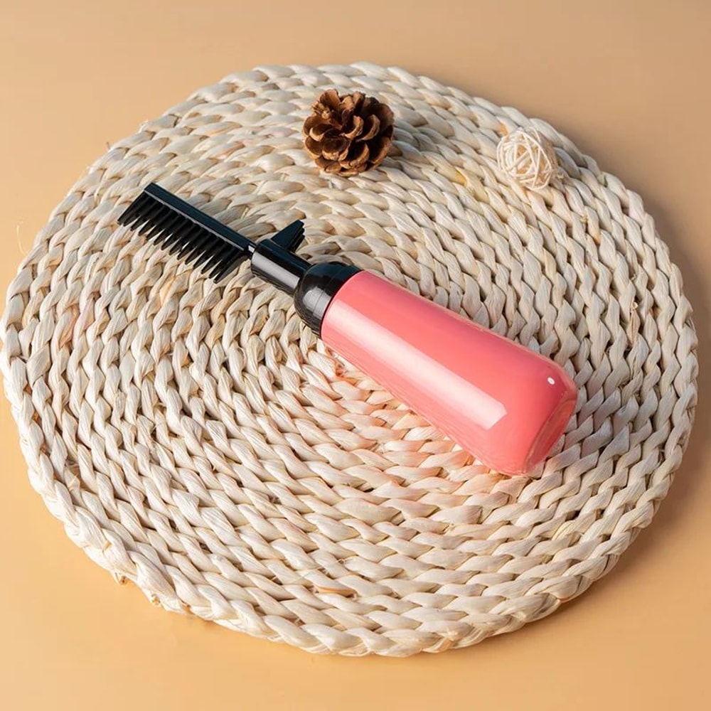 Hair Dye Applicator Bottle With Comb Brush Dispenser 1