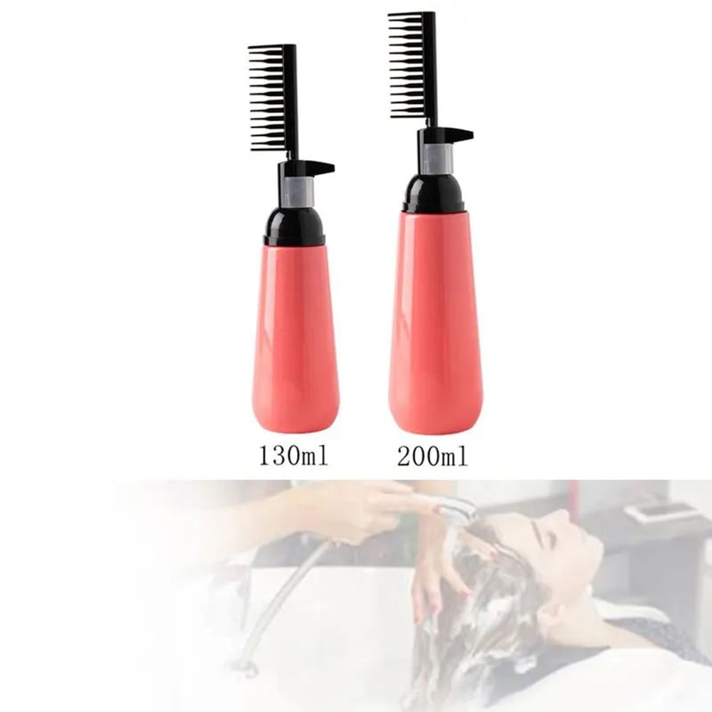 Hair Dye Applicator Bottle With Comb Brush Dispenser 4