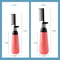 Hair Dye Applicator Bottle With Comb Brush Dispenser 5