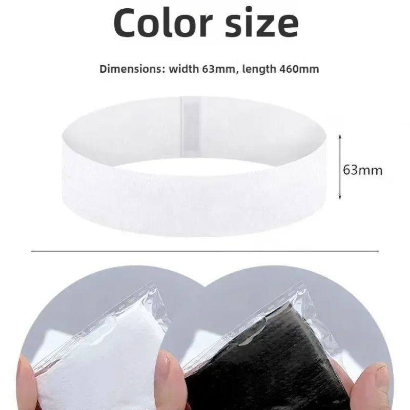 50PCS Disposable Spa Headbands Soft Non Woven Facial Hair Bands 6