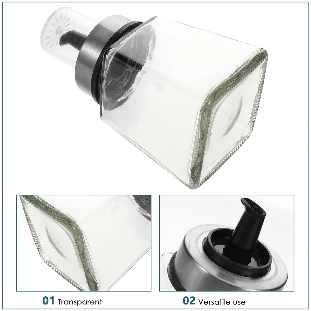 180ML Glass Oil Dispenser Bottle With Pour Spout 1