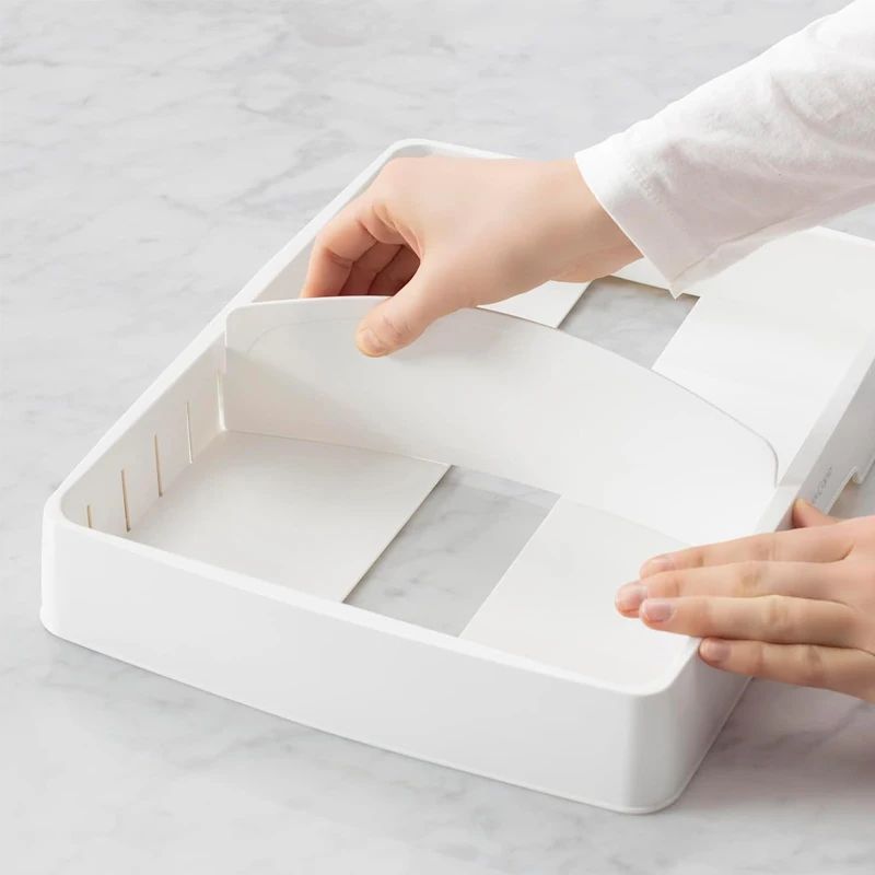 Food Container Lid Organizer Rack With Compartments 4