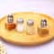 Mini Glass Spice Jar Set With Lid Portable Seasoning Bottles 5