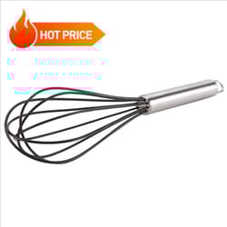 7 inch silicone whisk heat resistant egg beater