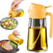 2 In 1 Glass Oil Spray Bottle With Automatic Flip Lid 15
