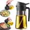 2 In 1 Glass Oil Spray Bottle With Automatic Flip Lid 18