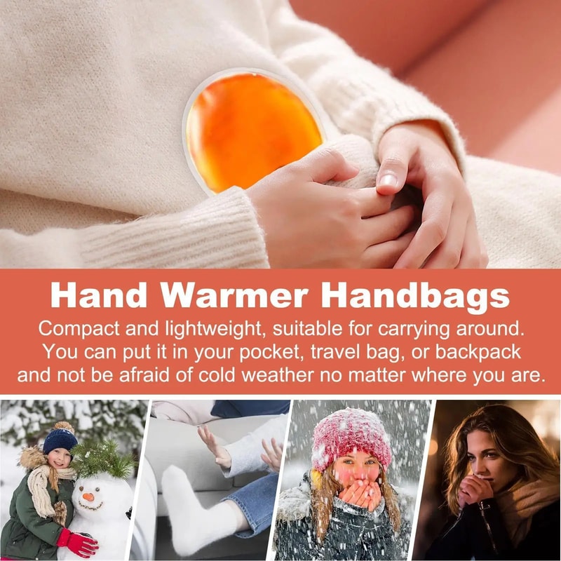 Mini Reusable Gel Hand Warmer Instant Heat Pocket Heater 0