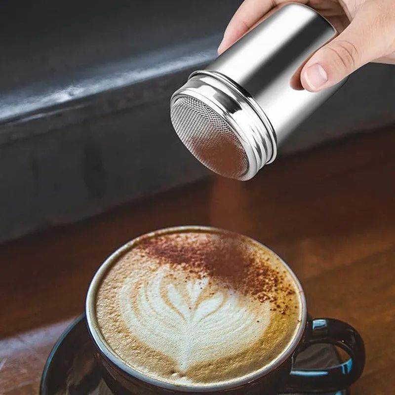 Stainless Steel Powder Sifter Shaker With Lid 3