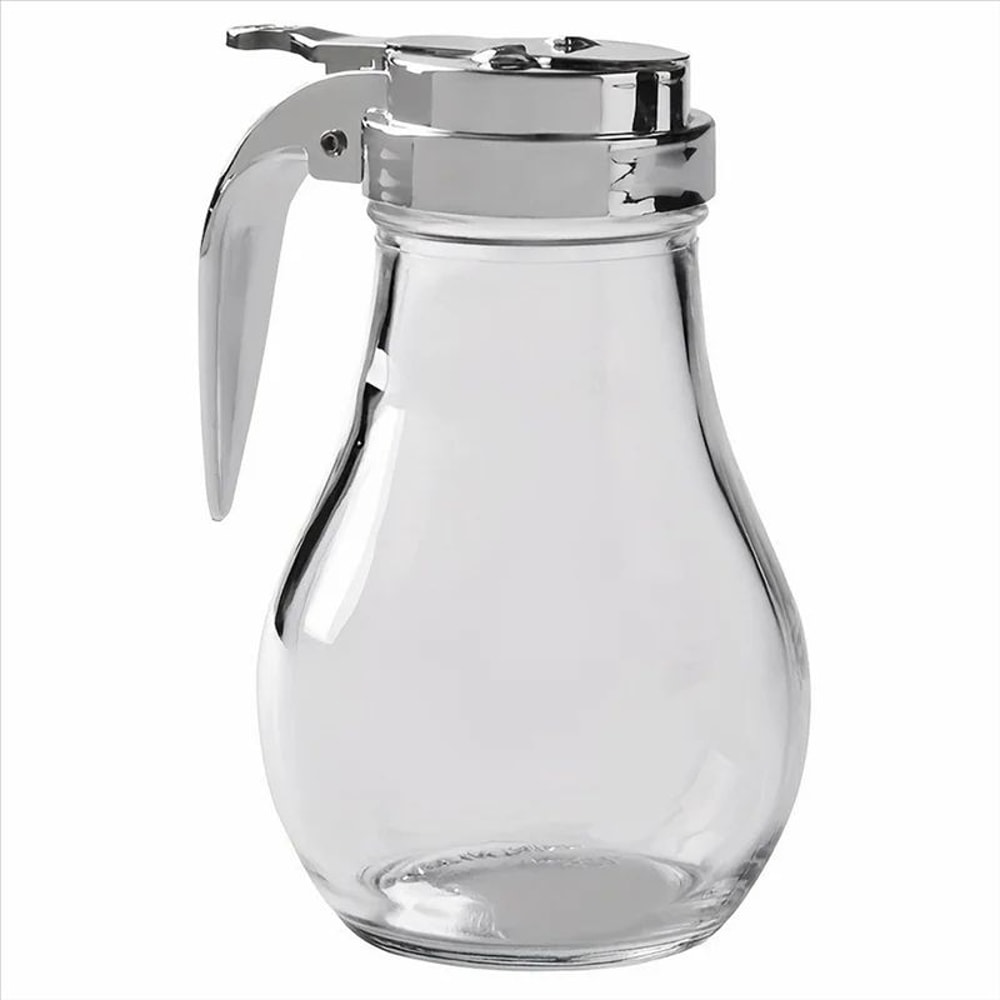 Glass Syrup Dispenser With No Drip Pour Spout 3