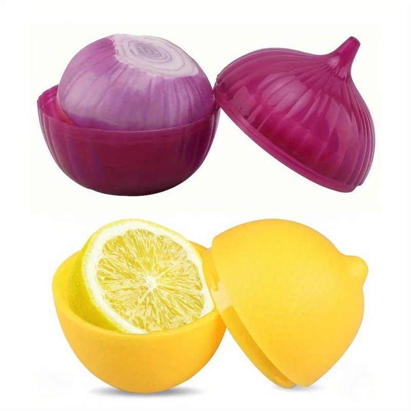 Lemon And Onion Food Saver Container With Flip Lid 0