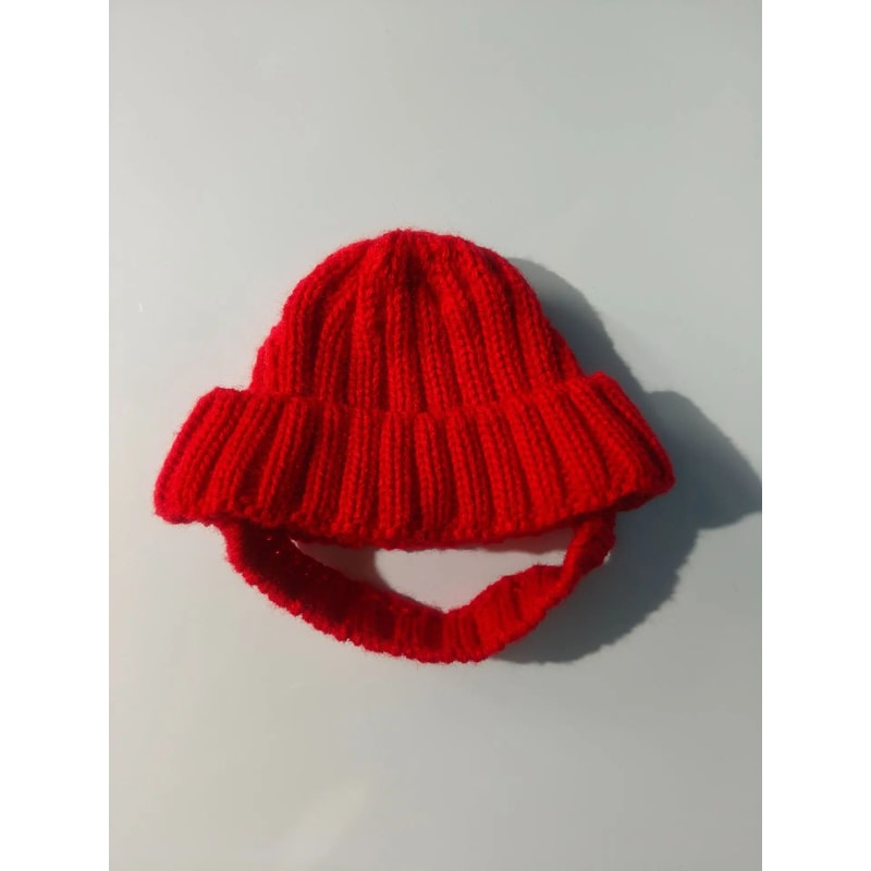 Cute Knit Dog Beanie Hat With Ear Flaps For Small Dogs 6