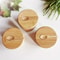 Bamboo Condiment Jar Set With Lid Multi Bowl Seasoning Storage 3