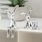 Long Eared Rabbit Double Statue Cartoon Decorative Ornament Set 0