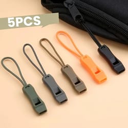 5pcs outdoor emergency survival whistle with clip