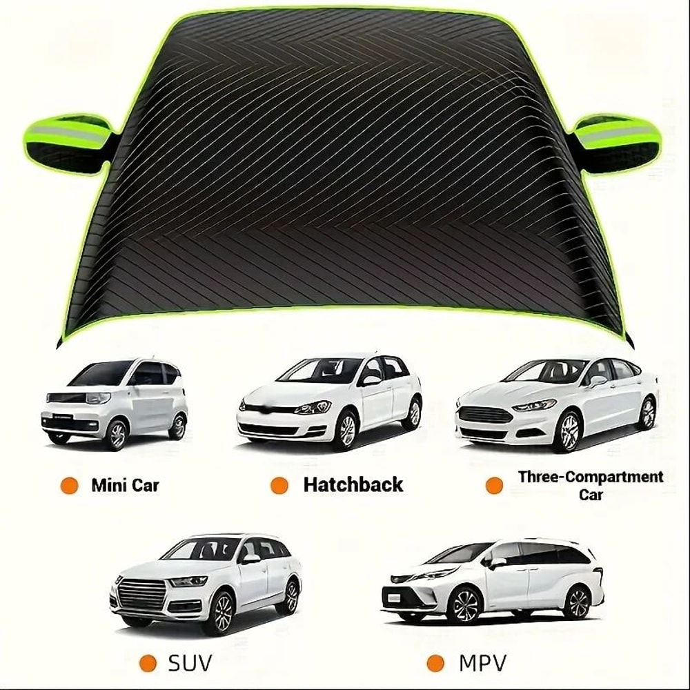 Magnetic Car Windshield Snow Cover For Winter Protection 3