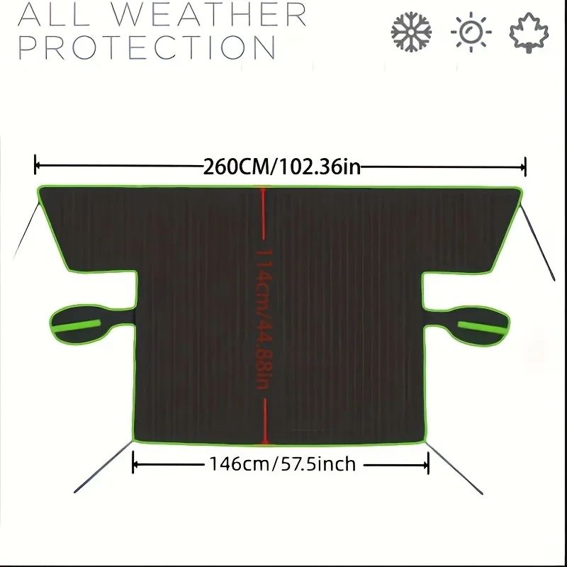 Magnetic Car Windshield Snow Cover For Winter Protection 6