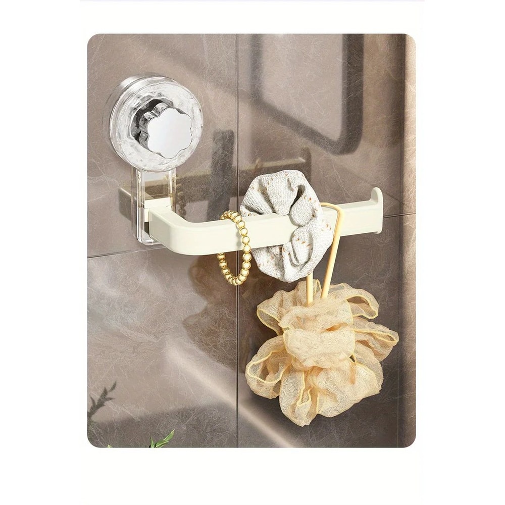 No Drill Toilet Paper Holder Wall Mounted Suction Cup Rack 6