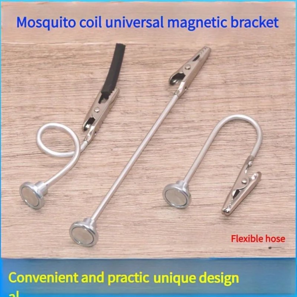 Magnetic Stainless Steel Mosquito Coil Holder Ash Tray Stand 4