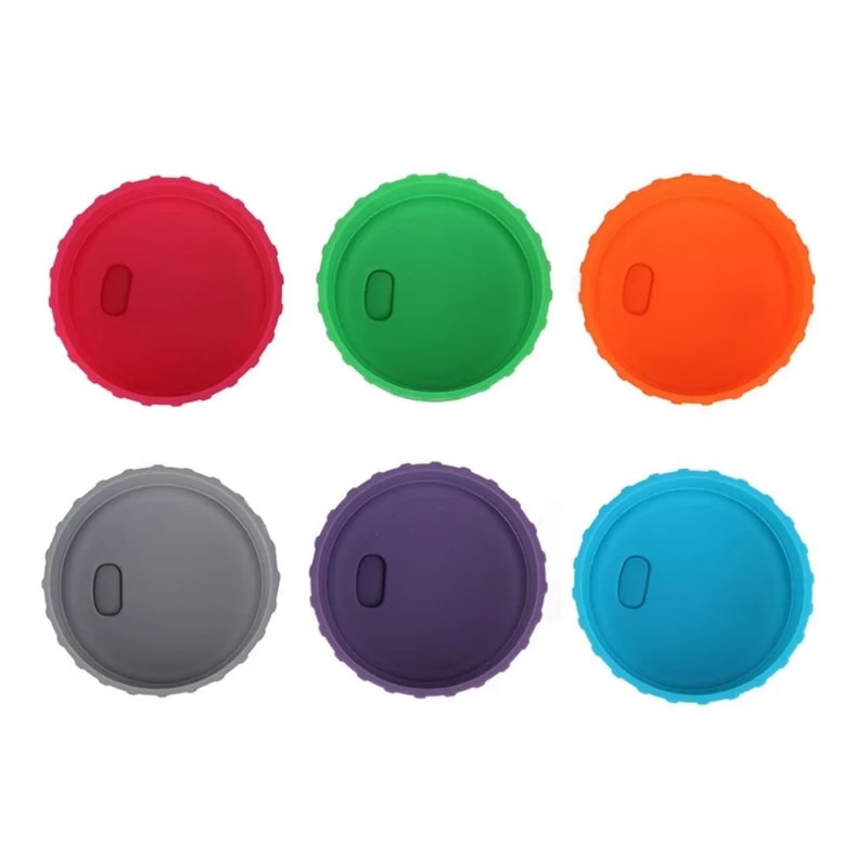 Reusable Silicone Can Lids 6PCS Soda And Beverage Cover 4