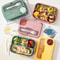 1300ML Portable Bento Lunch Box With Compartments And Utensils 4