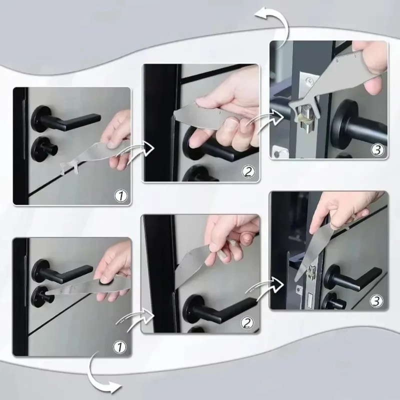 Multi Functional Stainless Steel Lock Opener Tool Kit 3