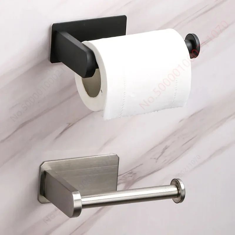 Adhesive Toilet Paper Holder Wall Mounted Tissue Rack 1