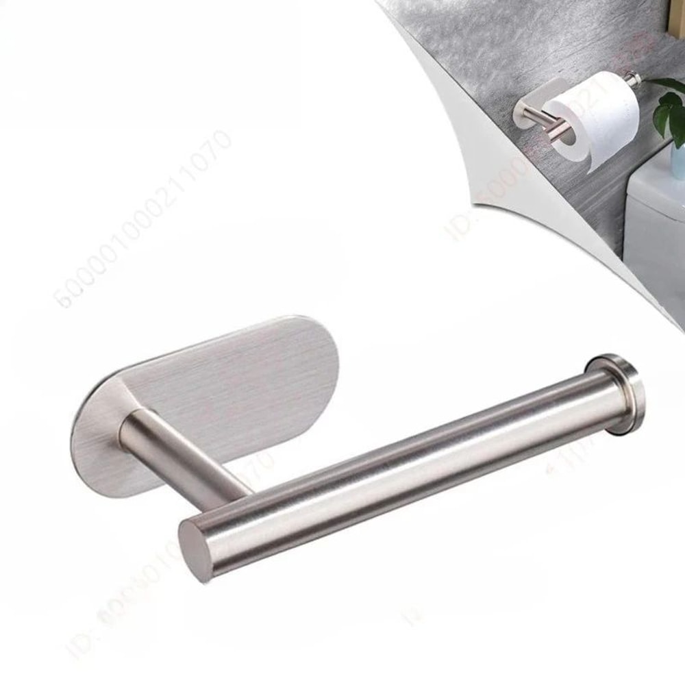 Adhesive Toilet Paper Holder Wall Mounted Tissue Rack 3