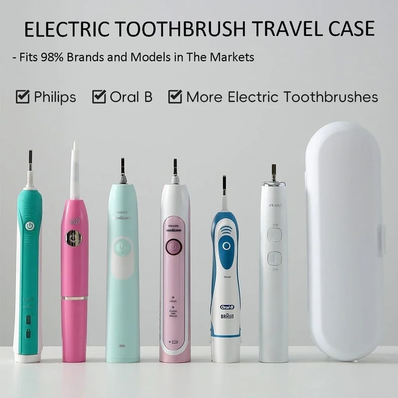 Electric Toothbrush Travel Case Portable Holder For Oral B And Philips 1