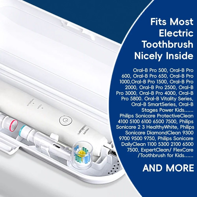 Electric Toothbrush Travel Case Portable Holder For Oral B And Philips 6