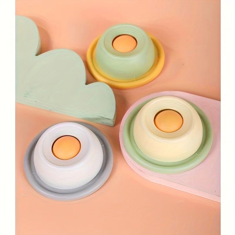 Interactive Cat Slow Feeder Toy Non Tipping Snack Plate 2