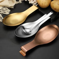 fish shape stainless steel spoon rest clip kitchen holder