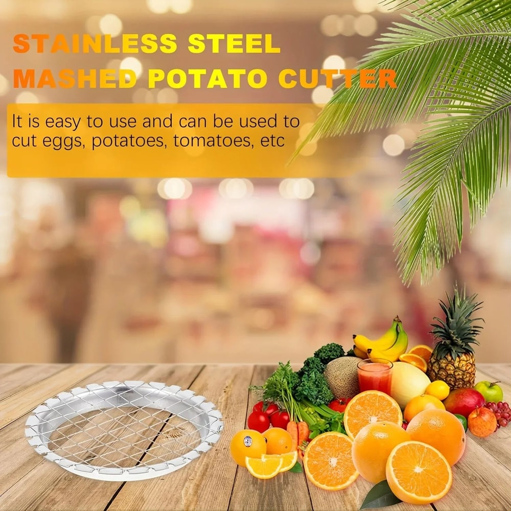 Round Grid Cutter Slicer For Eggs Mushrooms And Vegetables 7
