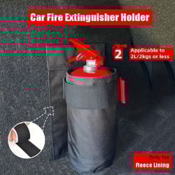 oxford fabric car fire extinguisher holder trunk organizer