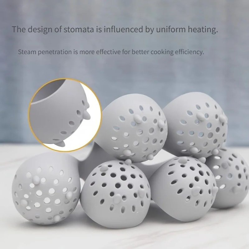 Silicone Egg Cooker Holder For Steaming 4 Or 6 Eggs 4