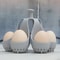 Silicone Egg Cooker Holder For Steaming 4 Or 6 Eggs 9