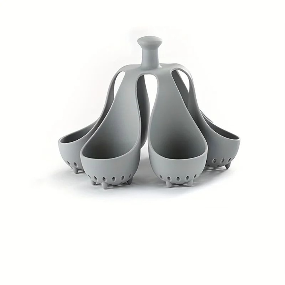 Silicone Egg Cooker Holder For Steaming 4 Or 6 Eggs 14