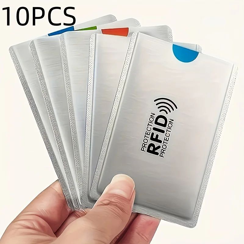 10PCS RFID Blocking Card Sleeves Anti Theft Credit Card Protectors 0