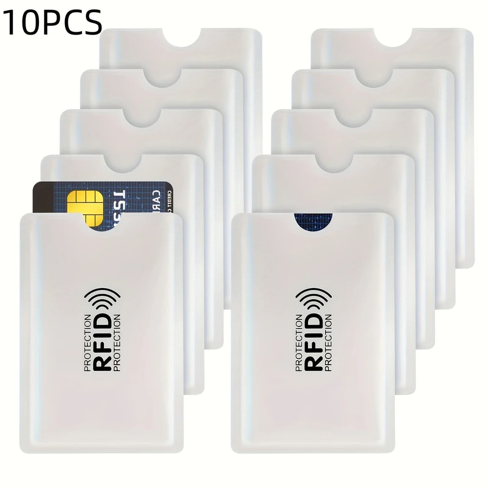 10PCS RFID Blocking Card Sleeves Anti Theft Credit Card Protectors 1