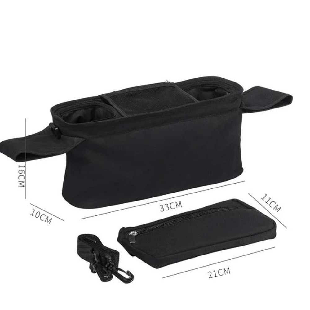 Baby Stroller Organizer Bag With Cup Holder And Phone Pocket 3