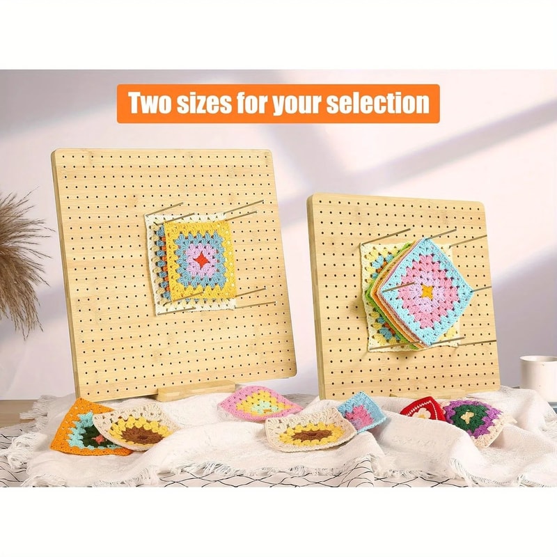 Bamboo Crochet Blocking Board Grid Plate For Knitting Projects 3
