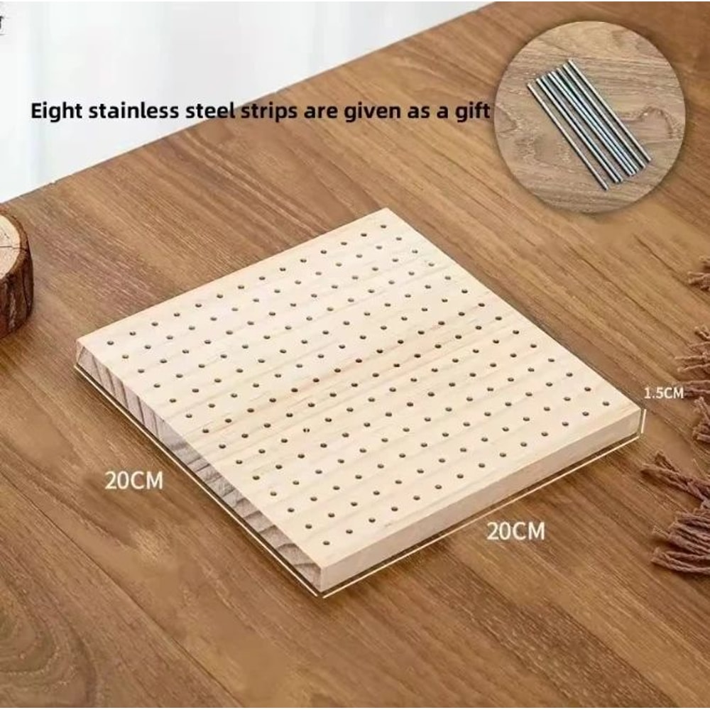 Bamboo Crochet Blocking Board Grid Plate For Knitting Projects 10