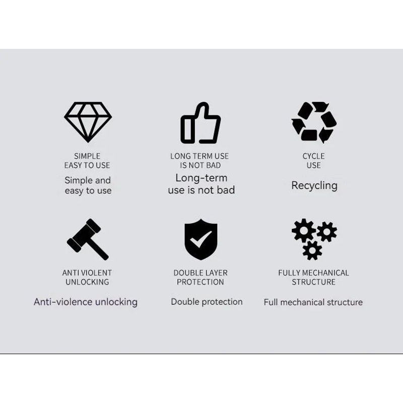 4 Digit Key Lock Box Waterproof Outdoor Key Storage 7