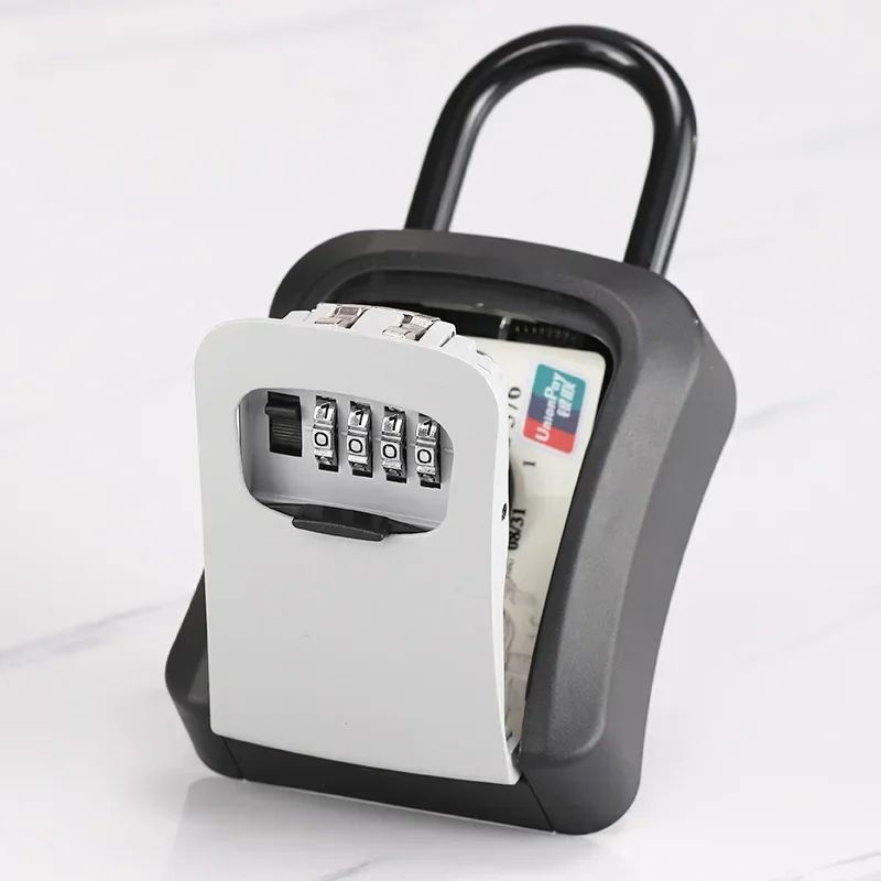4 Digit Key Lock Box Waterproof Outdoor Key Storage 14