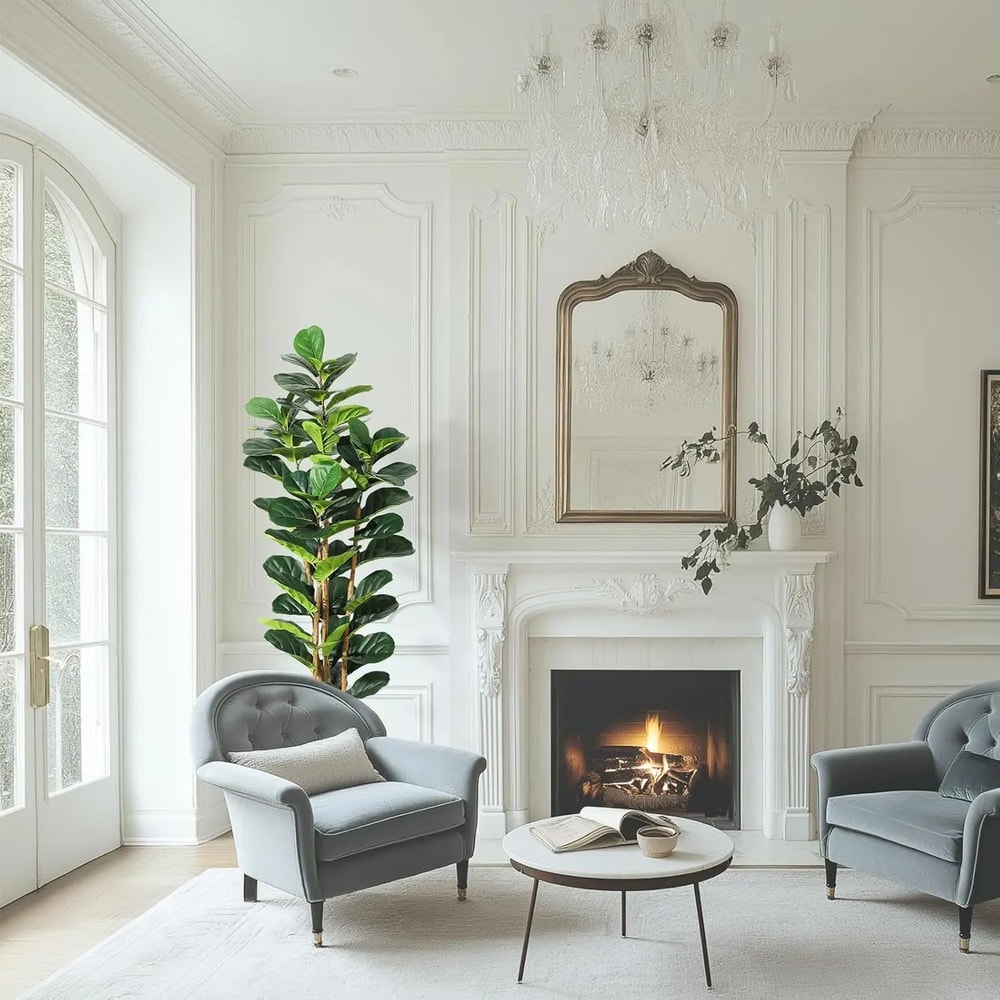 Artificial Fiddle Leaf Fig Tree With Pot For Home Decor 10