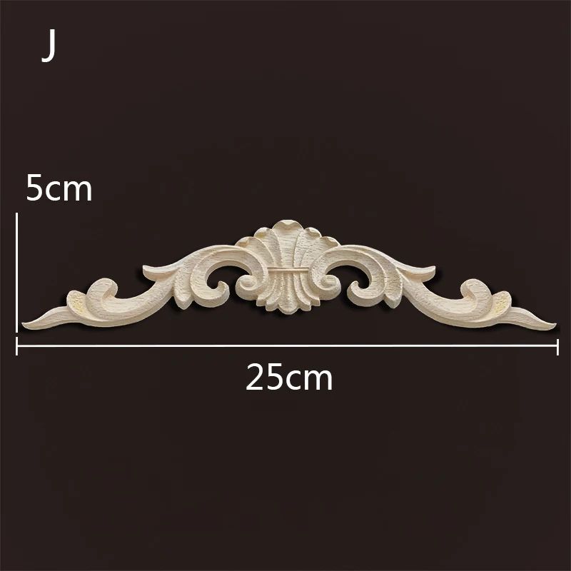Vintage Floral Wood Appliques For Furniture Decoration 19