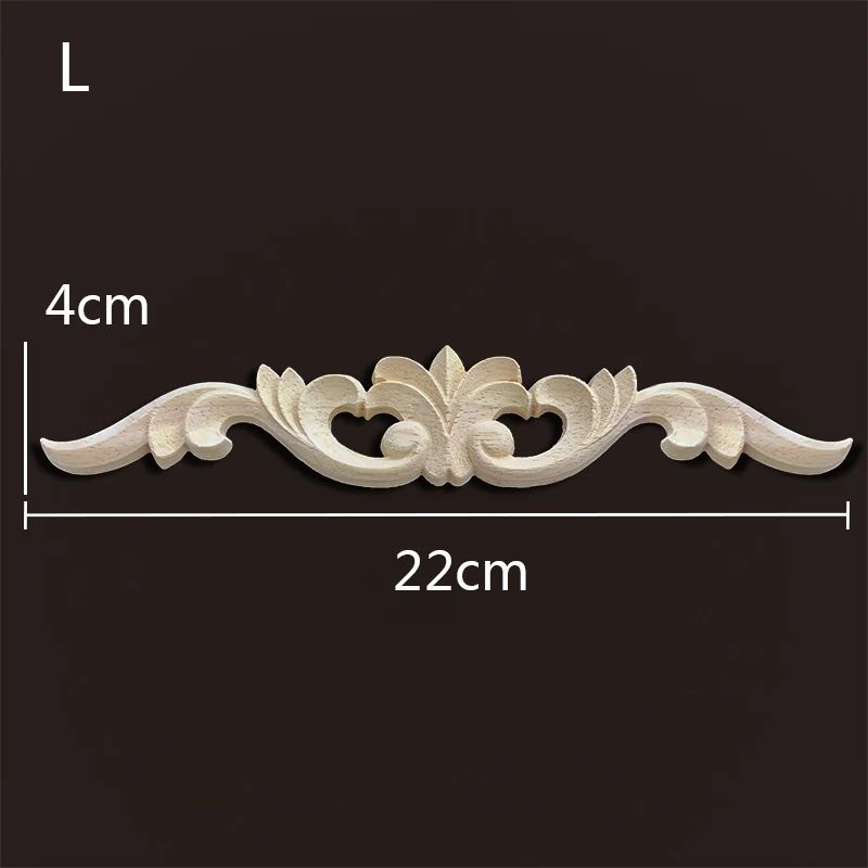 Vintage Floral Wood Appliques For Furniture Decoration 6