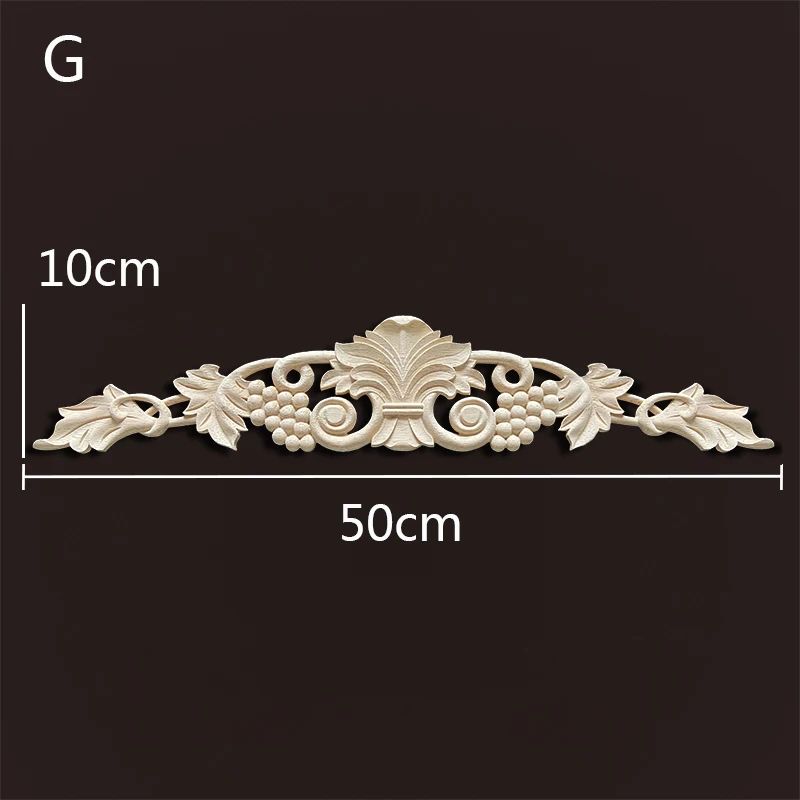Vintage Floral Wood Appliques For Furniture Decoration 13