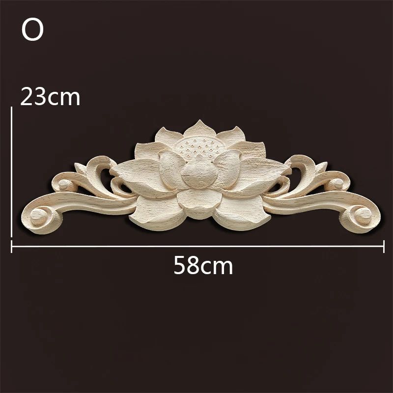 Vintage Floral Wood Appliques For Furniture Decoration 27